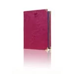 Hayrat Kadife Gökkuşağı Kuran-ı Kerim Hafız Boy (Pembe, Nakışlı, Mühürlü) - Görsel 2