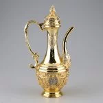 Gümüş Taşlı Altın Renkli Lüks Zemzem Takımı - Görsel 2