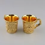 Altın Renkli Ayna Parçalı Lüks Zemzem Takımı - Görsel 3