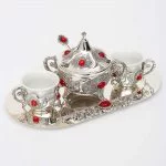 Kahve Takımı Taşlı - Görsel 3