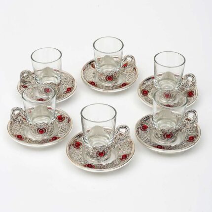 Kırmızı Çay Set
