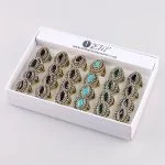 Kadın Kaşlı Lüx Yüzük 24 Adet - Görsel 4