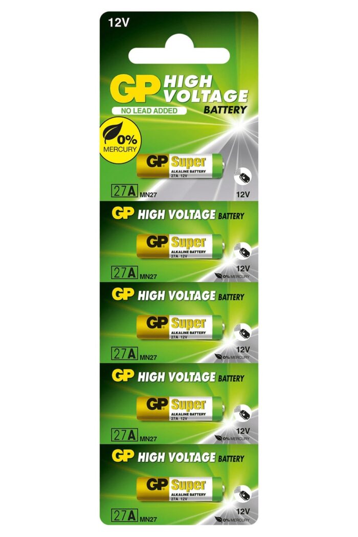 Batteries 27A Super Alkalin 27A Mn27 Boy Pil 12 Volt 5li Kart Kaliteli