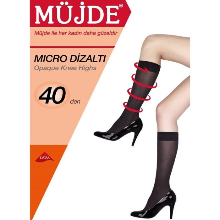 mujde mikro 40 bayan dizalti corap 12li 0192135002000843