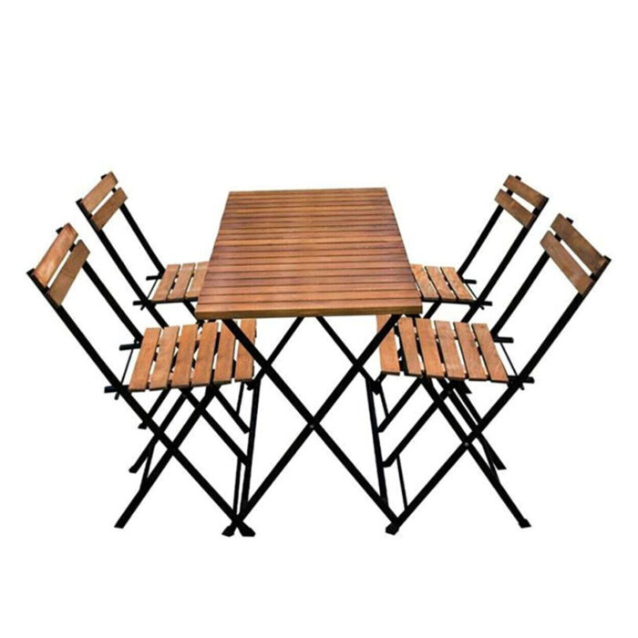 Ahşap Bahçe Piknik Masa Sandalye 4+1 Takım Set