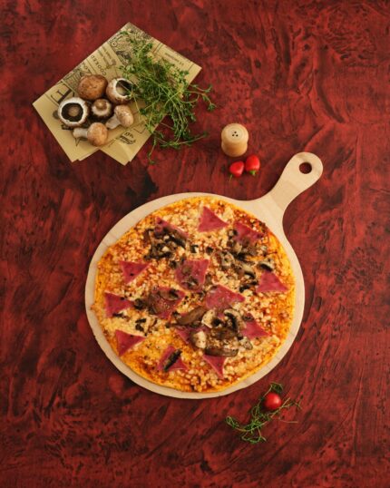 Saplı Pizza Tahtası Tekli
