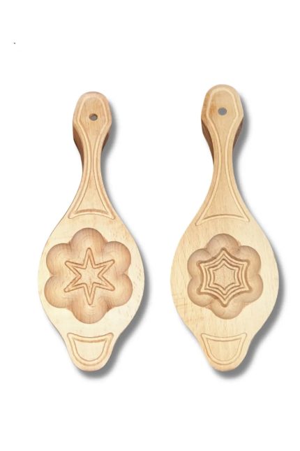 Ahşap Kömbe Kerebiç Kurabiye Pasta Kalıbı (2 Adet)