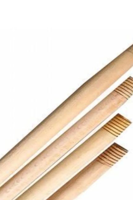 Ahşap Vidalı Fırça Faraş Süpürge Sapı 2 Adet