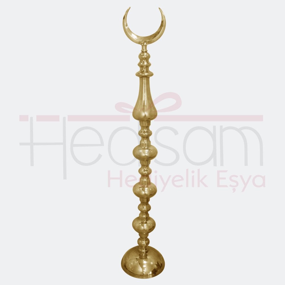 150-cm-genis-alt-hilal-alem.jpg Pirinç Cami Alemi 160 cm - Görsel 1