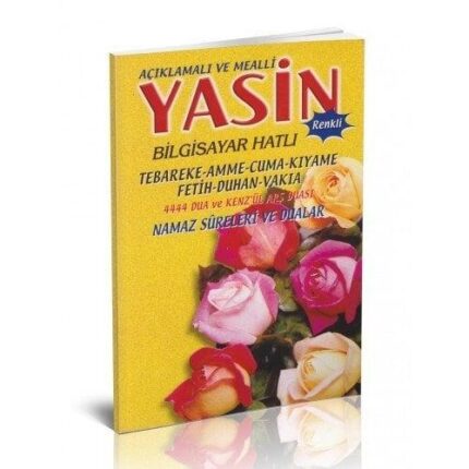Yasini Şerif Açıklamali ve Mealli Orta Boy Sarı 75 Adet