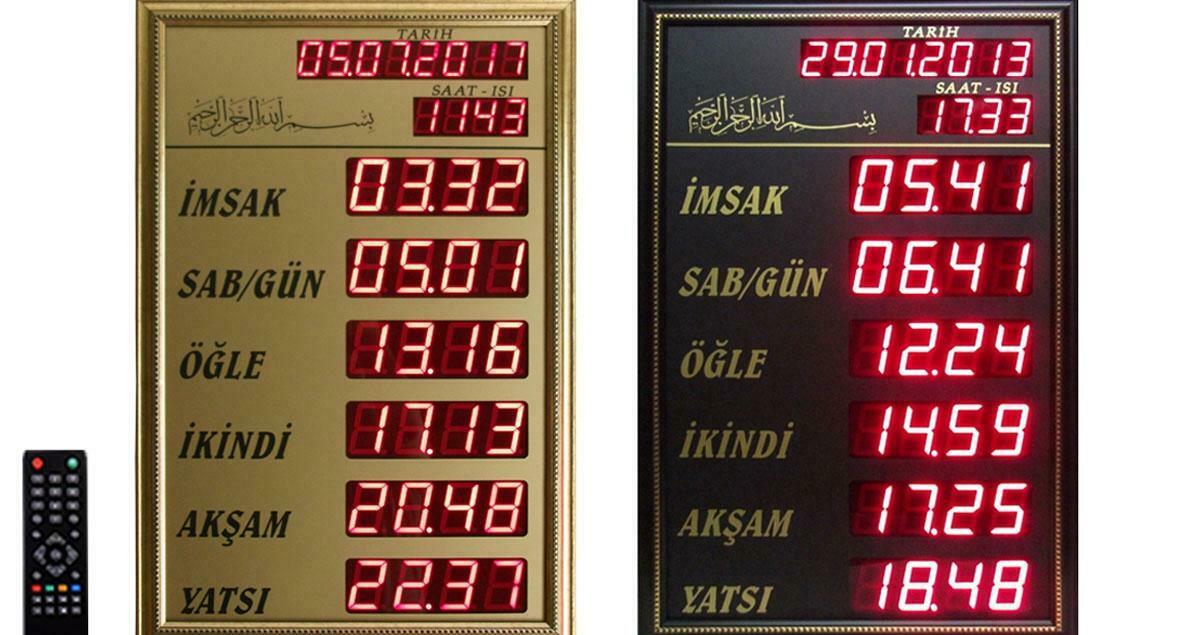 camiler icin dijital vakitmatik