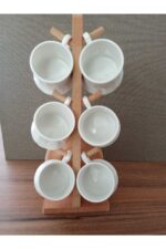 Kahve Fincan Takımı Askılı Ahşap - Görsel 2