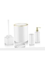 Luna Banyo Takımı 5 Parça Beyaz - Görsel 3