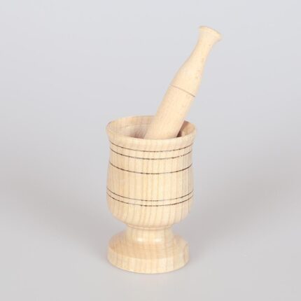 Ağaç Havan - Sarımsak Döveceği 10 Adet - 10x7 cm
