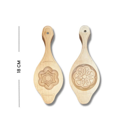 Ahşap Kömbe Kerebiç Kurabiye Pasta Kalıbı (2 Adet)
