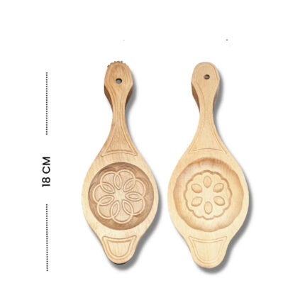 Ahşap Kömbe Kerebiç Kurabiye Pasta Kalıbı (2 Adet)